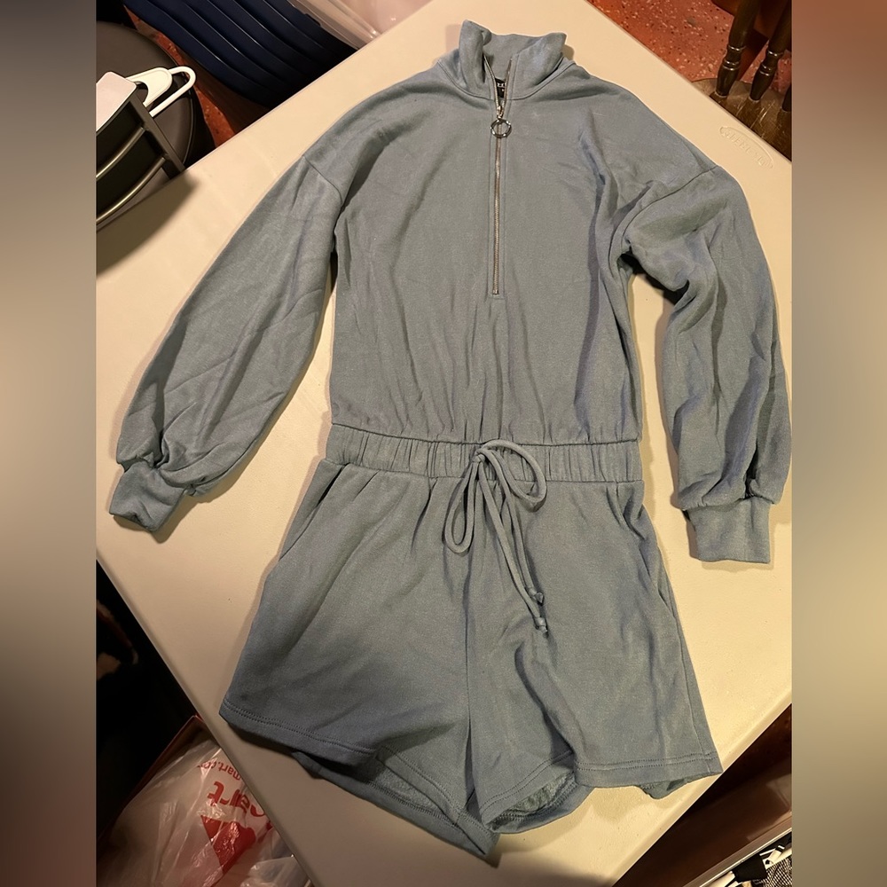 Kittenish Key West Aqua Romper